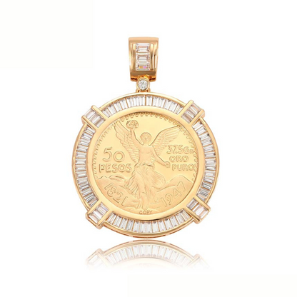 PRE LAUNCH Dahlia Medallion Necklace and Pendant - 18 k warm gold