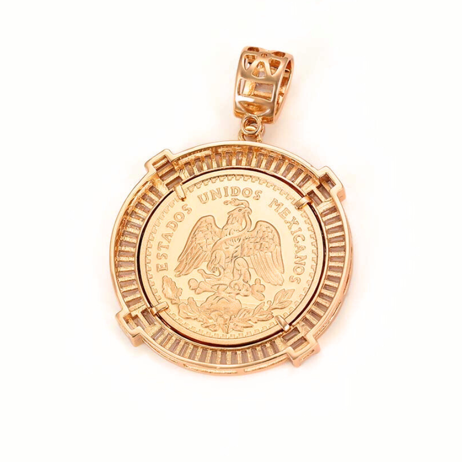 PRE LAUNCH Dahlia Medallion Necklace and Pendant - 18 k warm gold