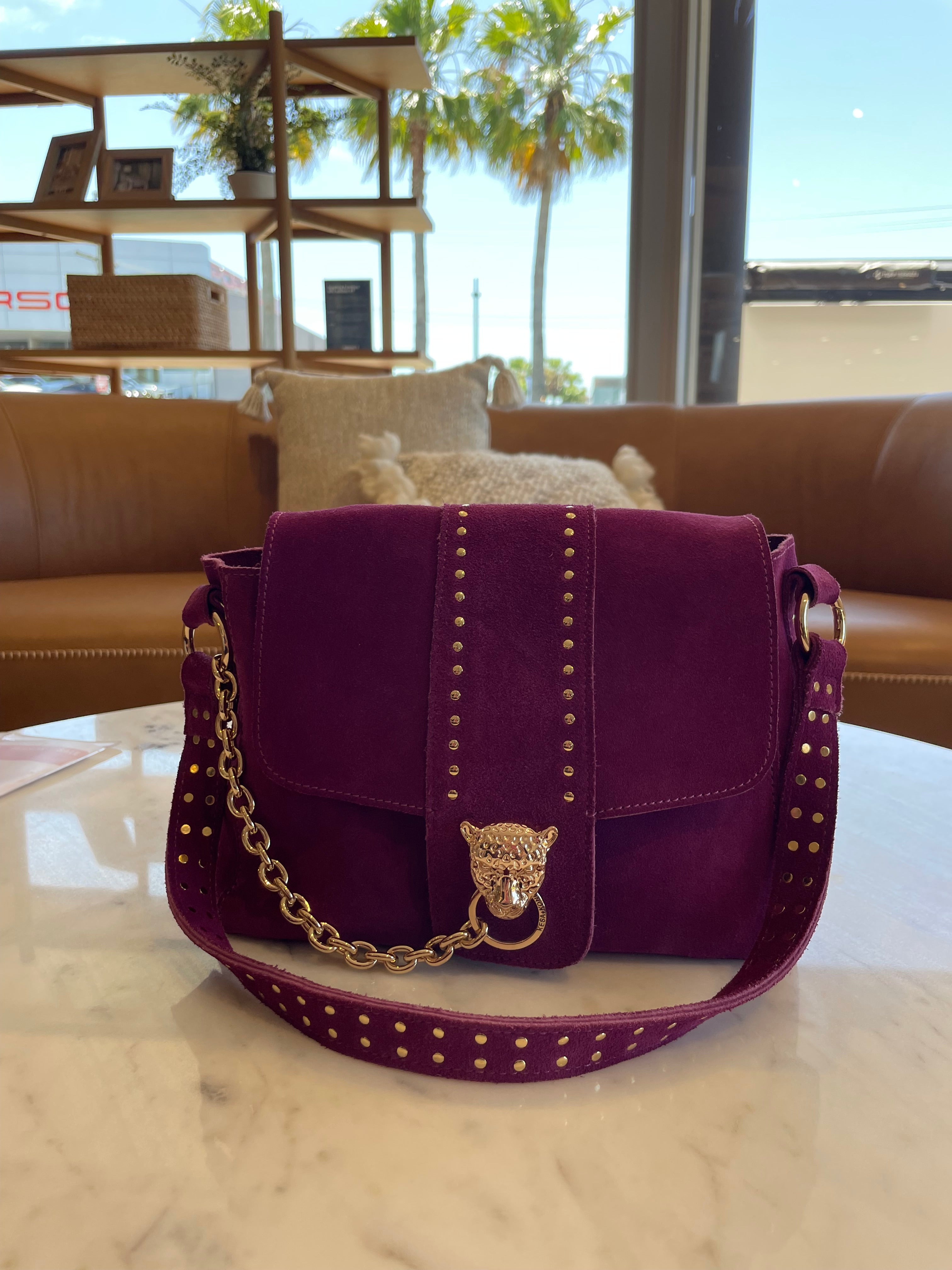 Sahana studded - Wild Berry Midi bag