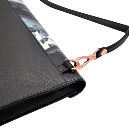 Leather Five way Clutch bag - Mali Rae Black