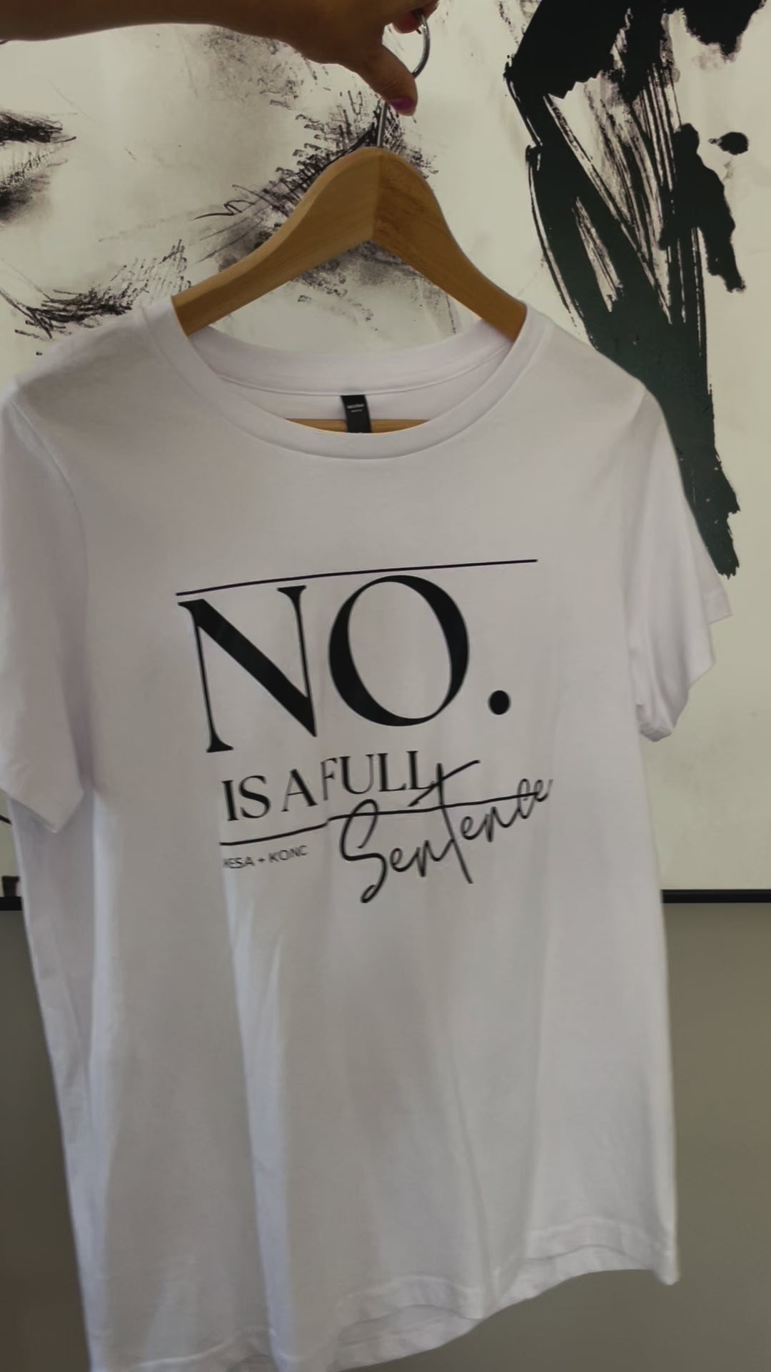 NO. Is a Full Sentence - Short Sleeved T-Shirt White